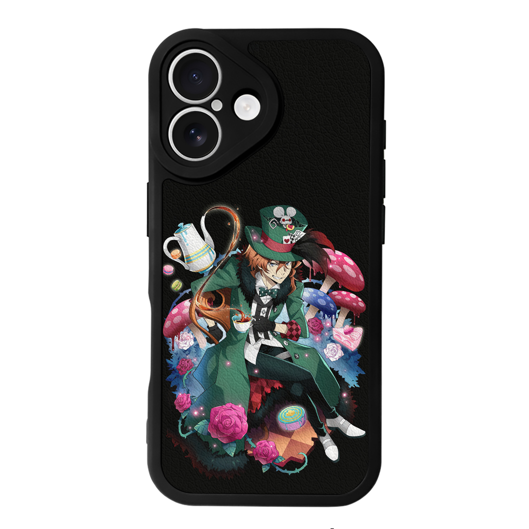 （画像用） 文豪ストレイドッグス Bungo Stray Dogs 【iPhone 16シリーズ対応】シリコンスマホケース（レザー調） 材質：シリコン